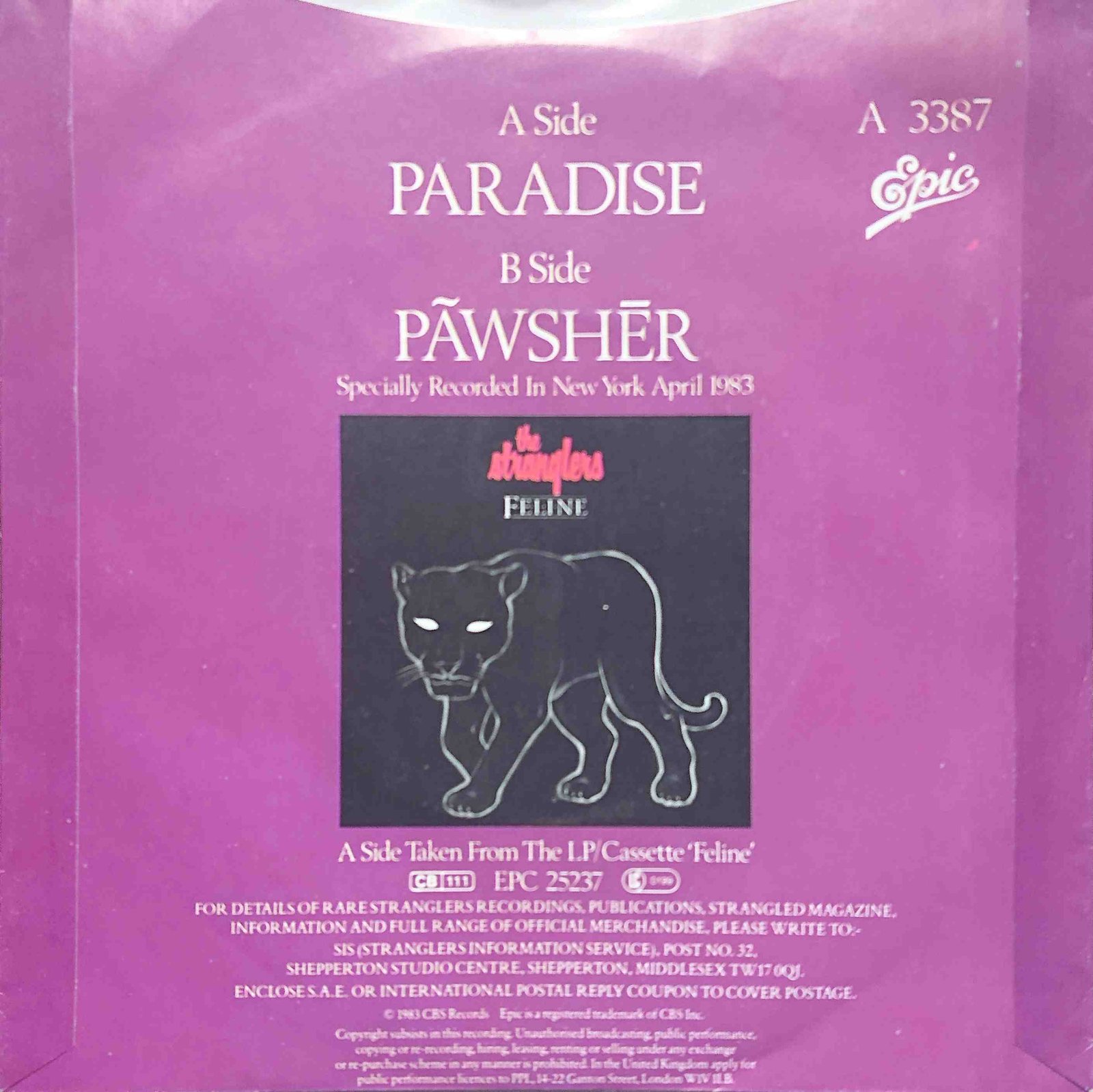 Back cover of A 3387
